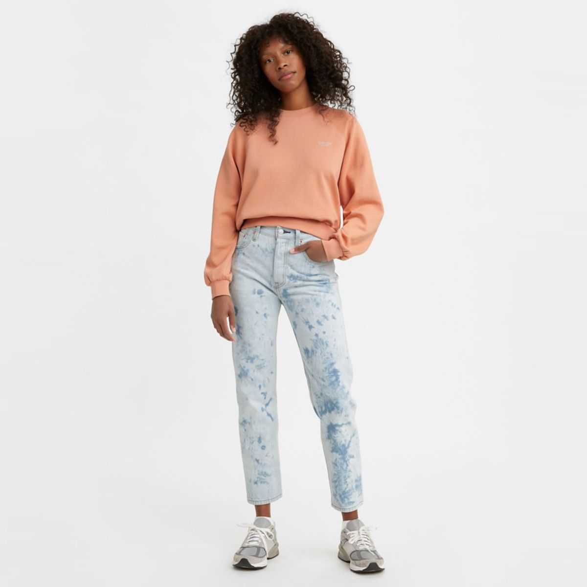 LEVIS - Jean 501 Original Tiro Medio Mujer Levis