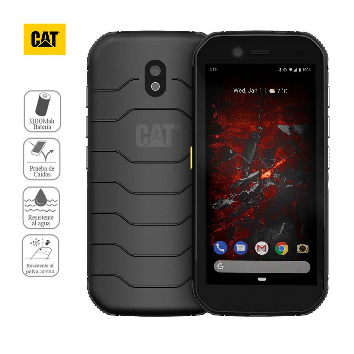 CAT - Celular Cat® S42 Dual Sim 3gb+32gb 5.5" Resistente A Caídas. Agua