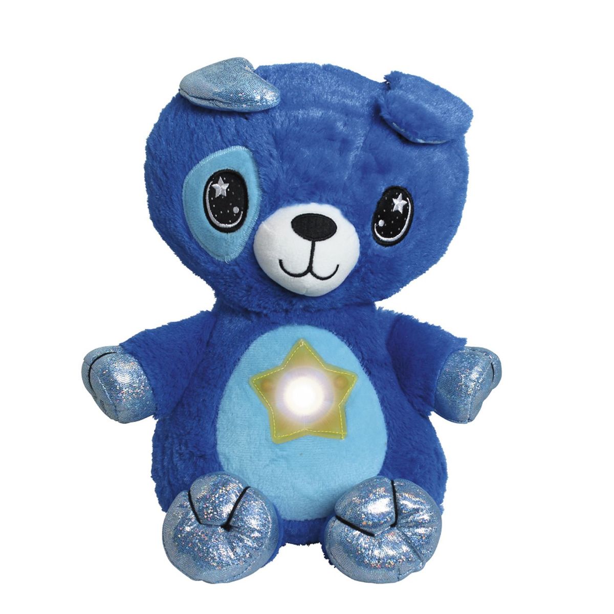 STAR BELLY - Perrito Azul Peluche con Luces