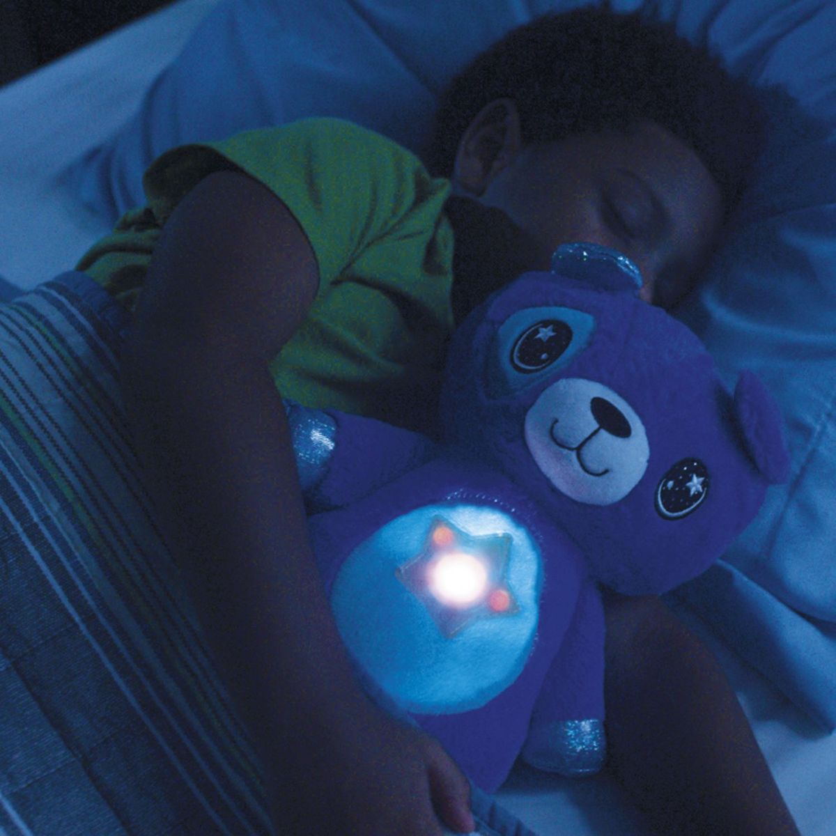 STAR BELLY - Perrito Azul Peluche con Luces
