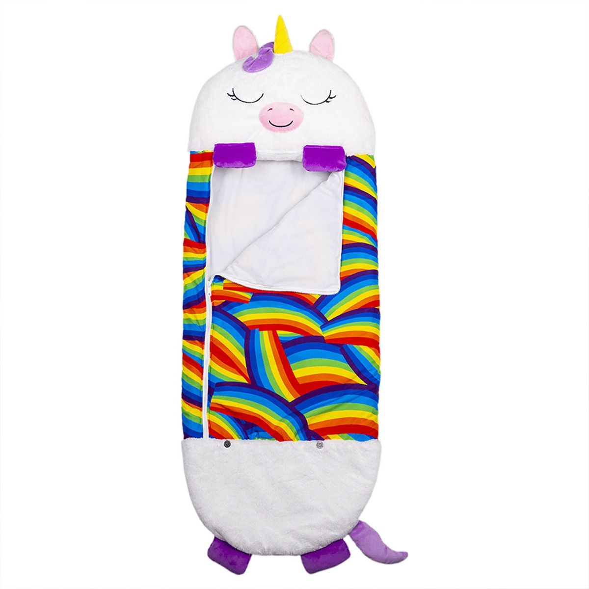HAPPY NAPPERS - Unicornio Blanco Grande Bolsa de Dormir