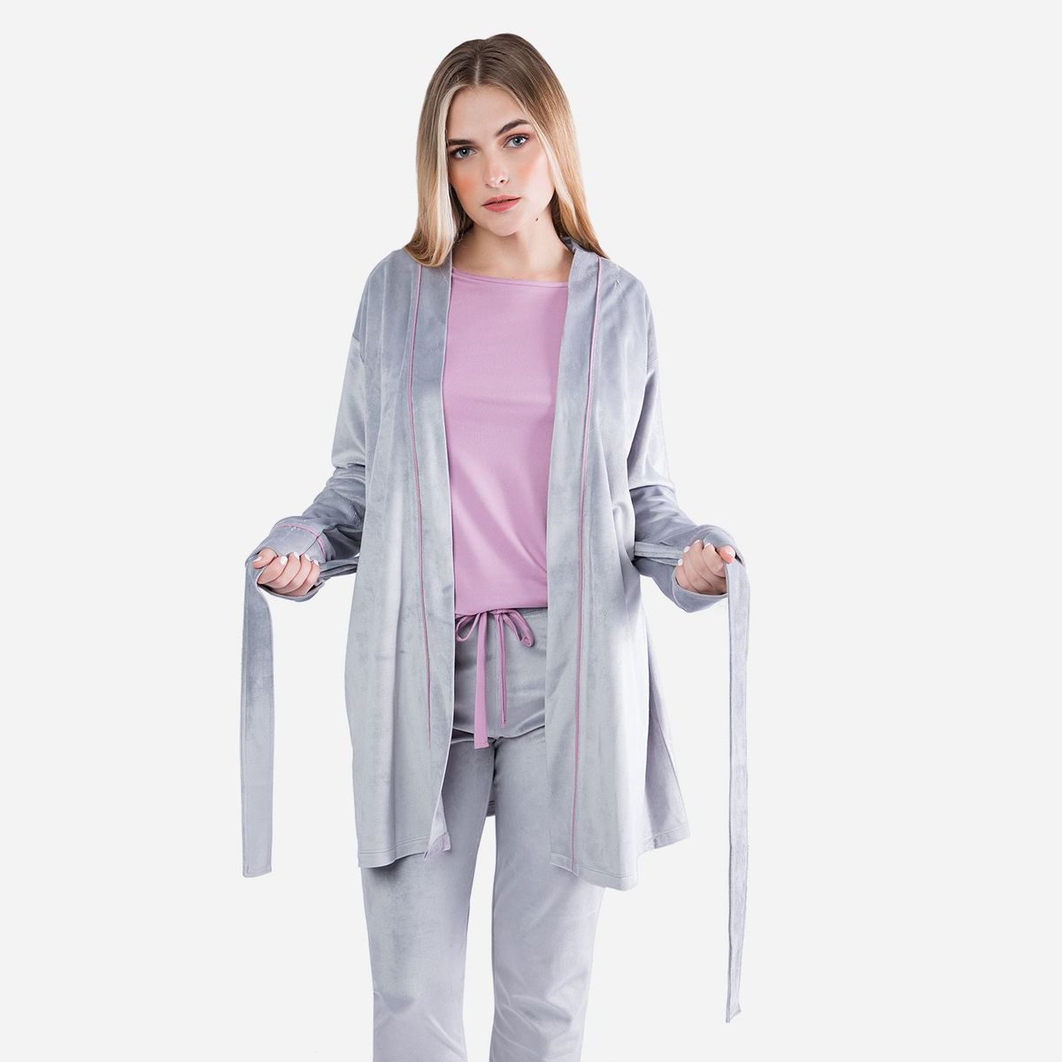 DSIESTA - Set Pijama y Bata Mujer Dsiesta