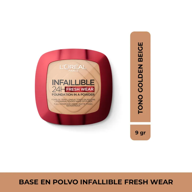 LOREAL PARIS - Polvos Compactos Infallible 24h Fresh Wear