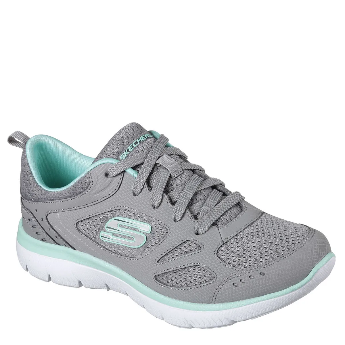 SKECHERS - Zapatillas Running Mujer Skechers Summits Gris
