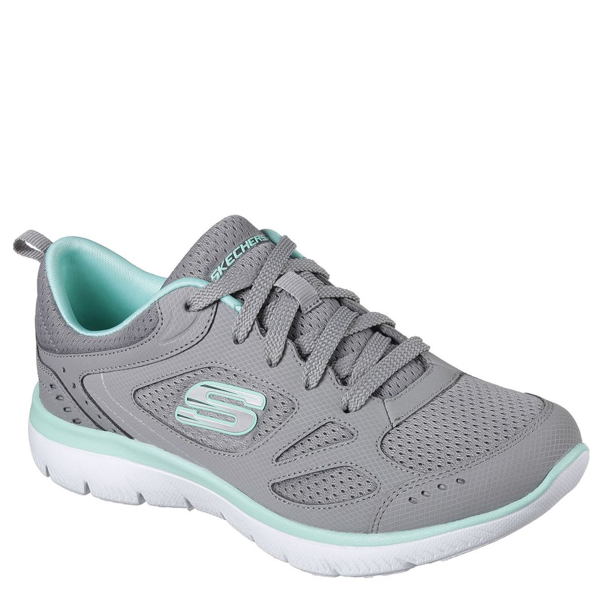 SKECHERS - Zapatillas Running Mujer Skechers Summits Gris