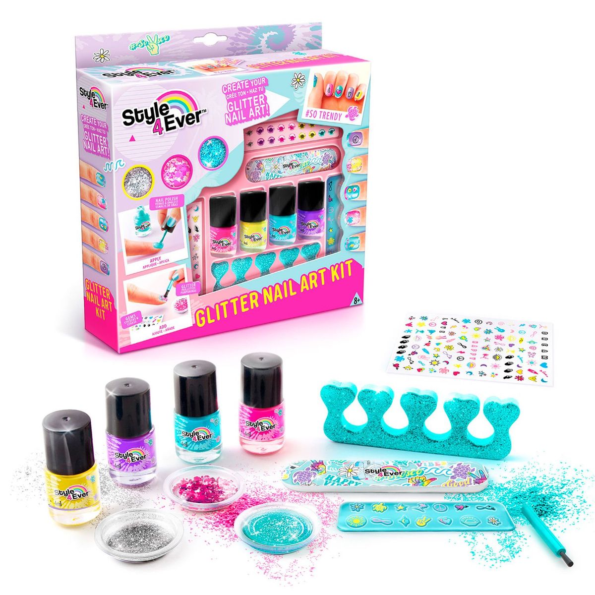 CANAL TOYS - Set De Glitter Nail Art