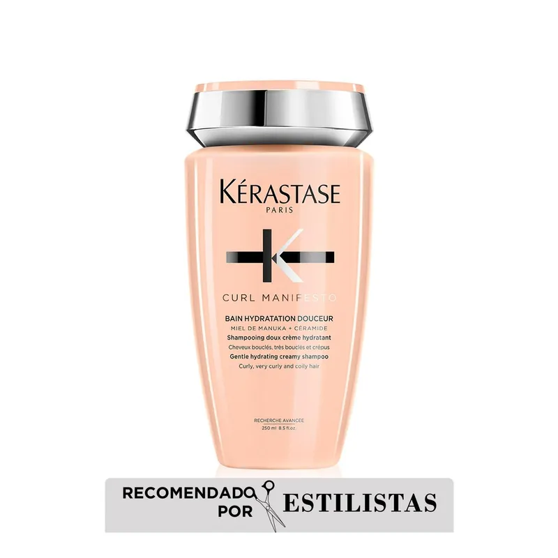 KERASTASE - Shampoo Para Rulos Bain Hydratation Douceur Curl Manifesto 250 Ml