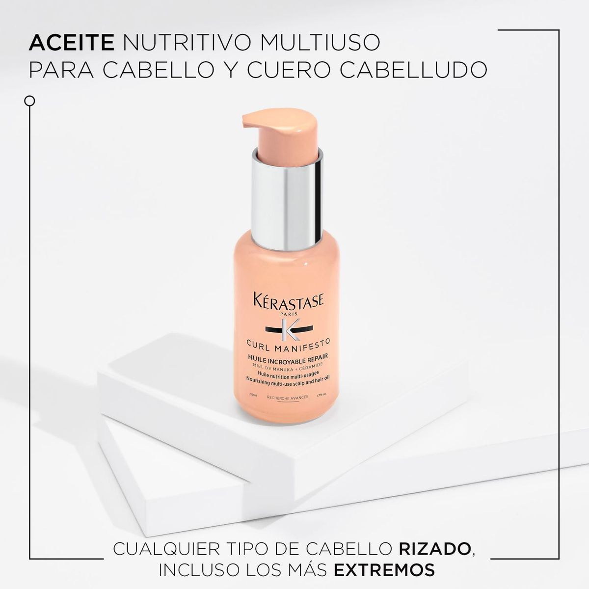 KERASTASE - Aceite Kérastase Curl Manifesto Huile Sublime reparación crespos 50ml