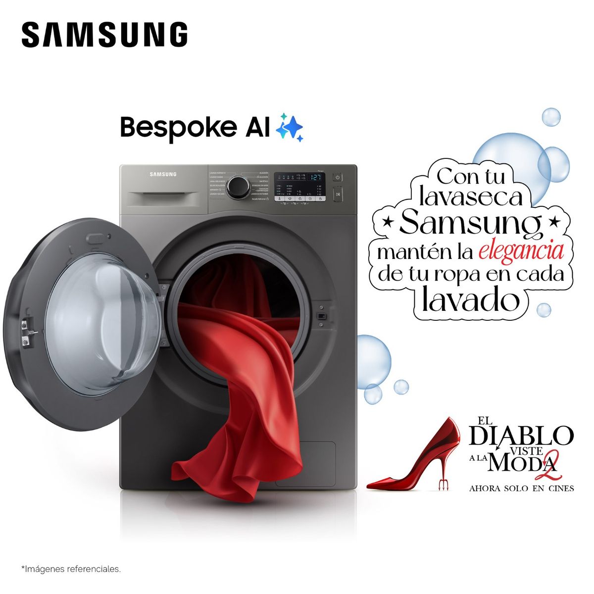 SAMSUNG - Lavaseca Ecobubble Con Airwash 11 Kg / 7 Kg 