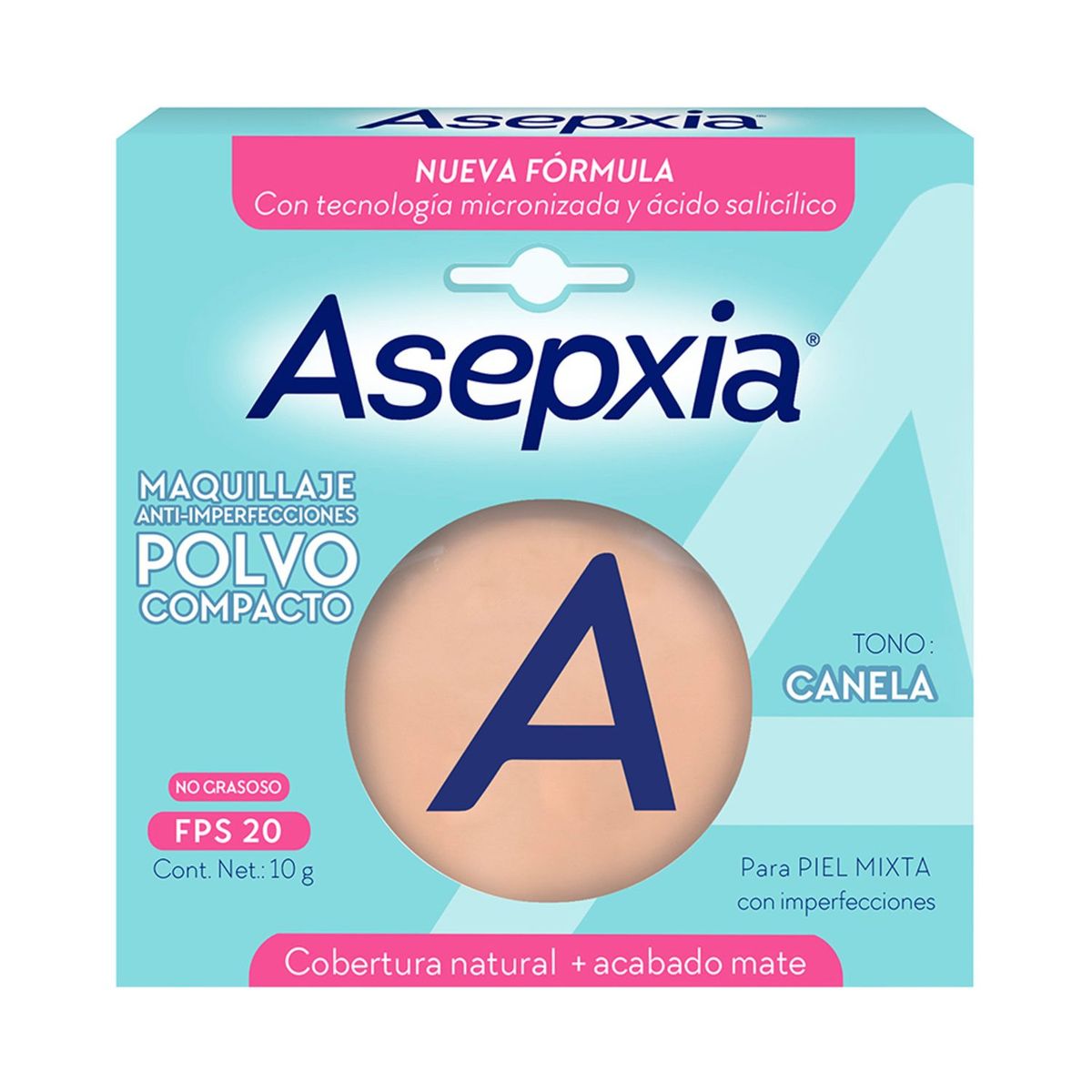 ASEPXIA - Pack Asepxia Agua Micelar Bicarbonato + Polvo Tono Canela