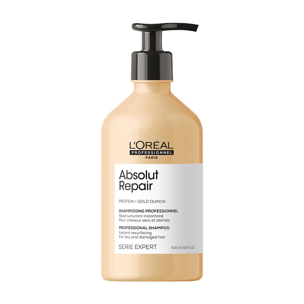LOREAL PROFESSIONNEL - Shampoo Profesional Absolut Repair para Cabello Dañado, 500 ml