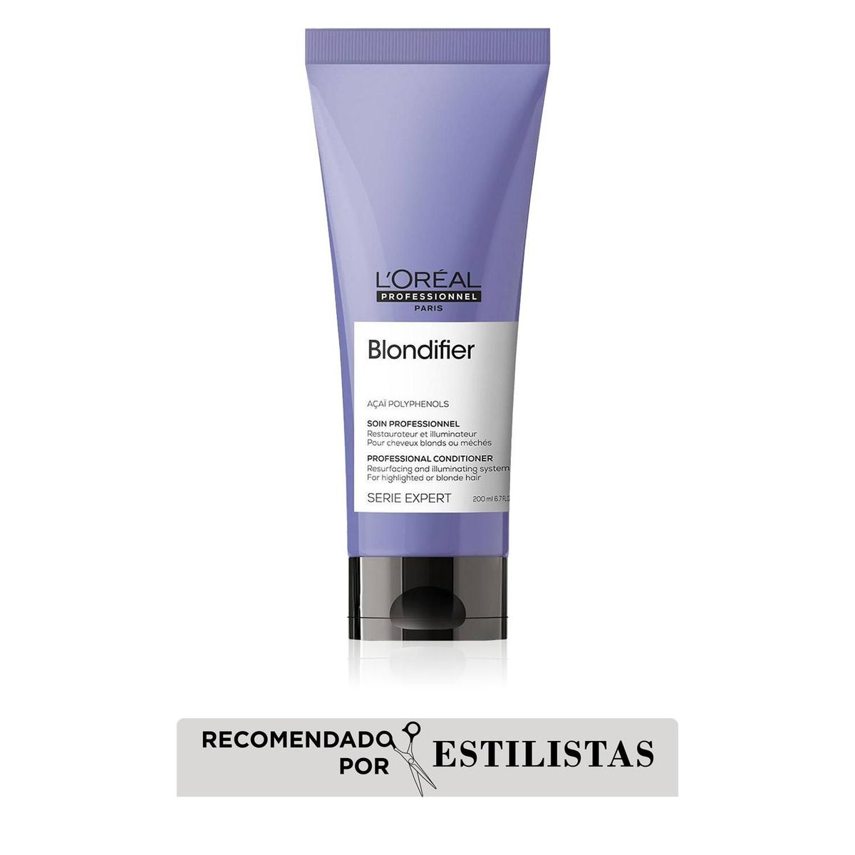 LOREAL PROFESSIONNEL - Acondicionador Blondifier brillo para cabello rubio Loreal professionnel 200ml
