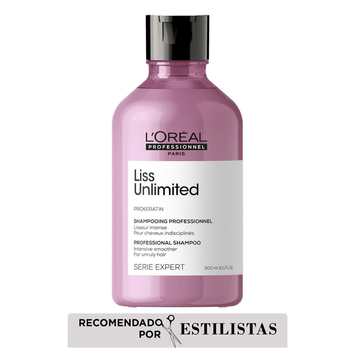 LOREAL PROFESSIONNEL - Shampoo Para Cabello Con Frizz Liss Unlimited 300Ml