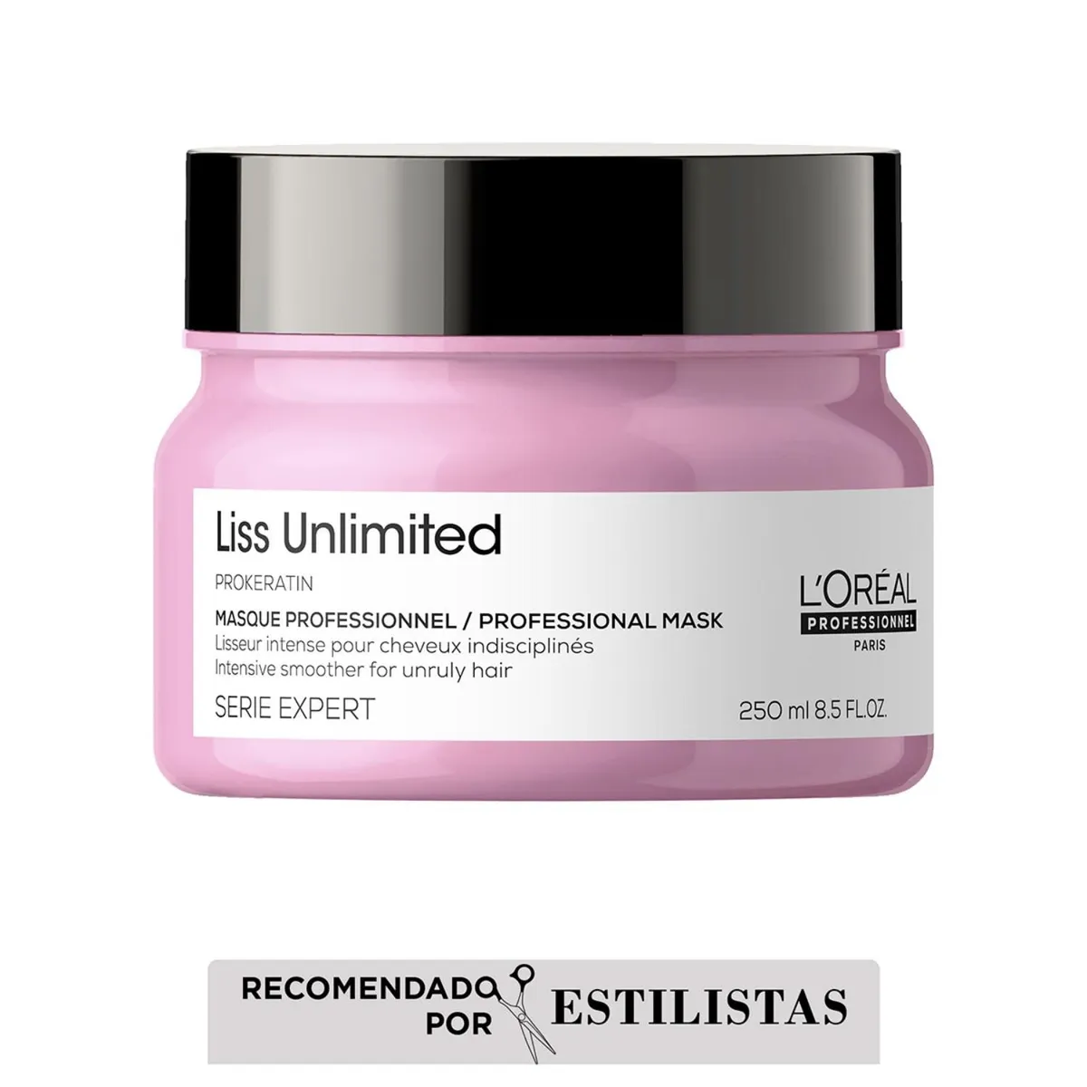 LOREAL PROFESSIONNEL - Mascarilla Para Cabello Con Frizz Liss Unlimited 250Ml