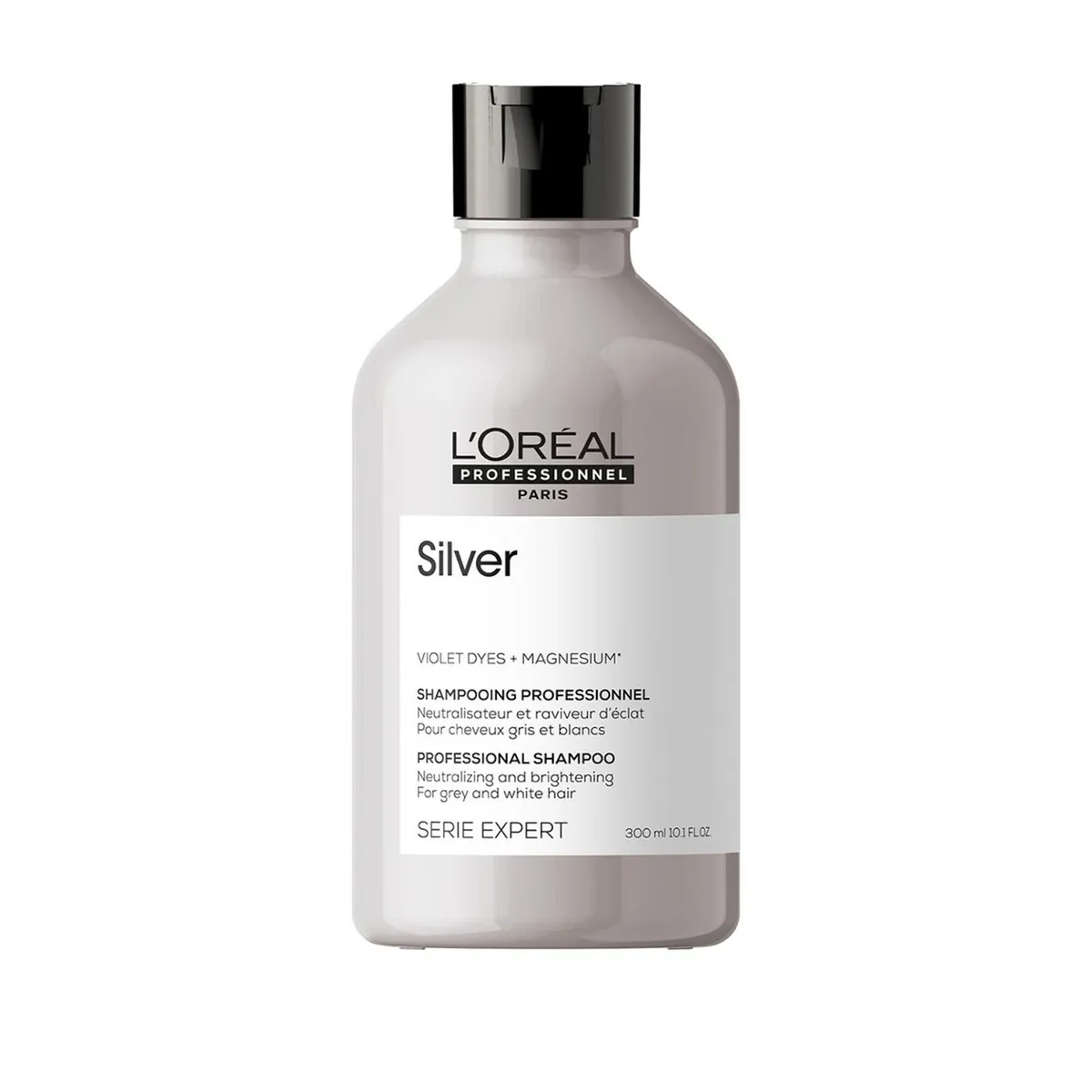 LOREAL PROFESSIONNEL - Shampoo Para Cabellos Blancos O Grises Silver 300Ml