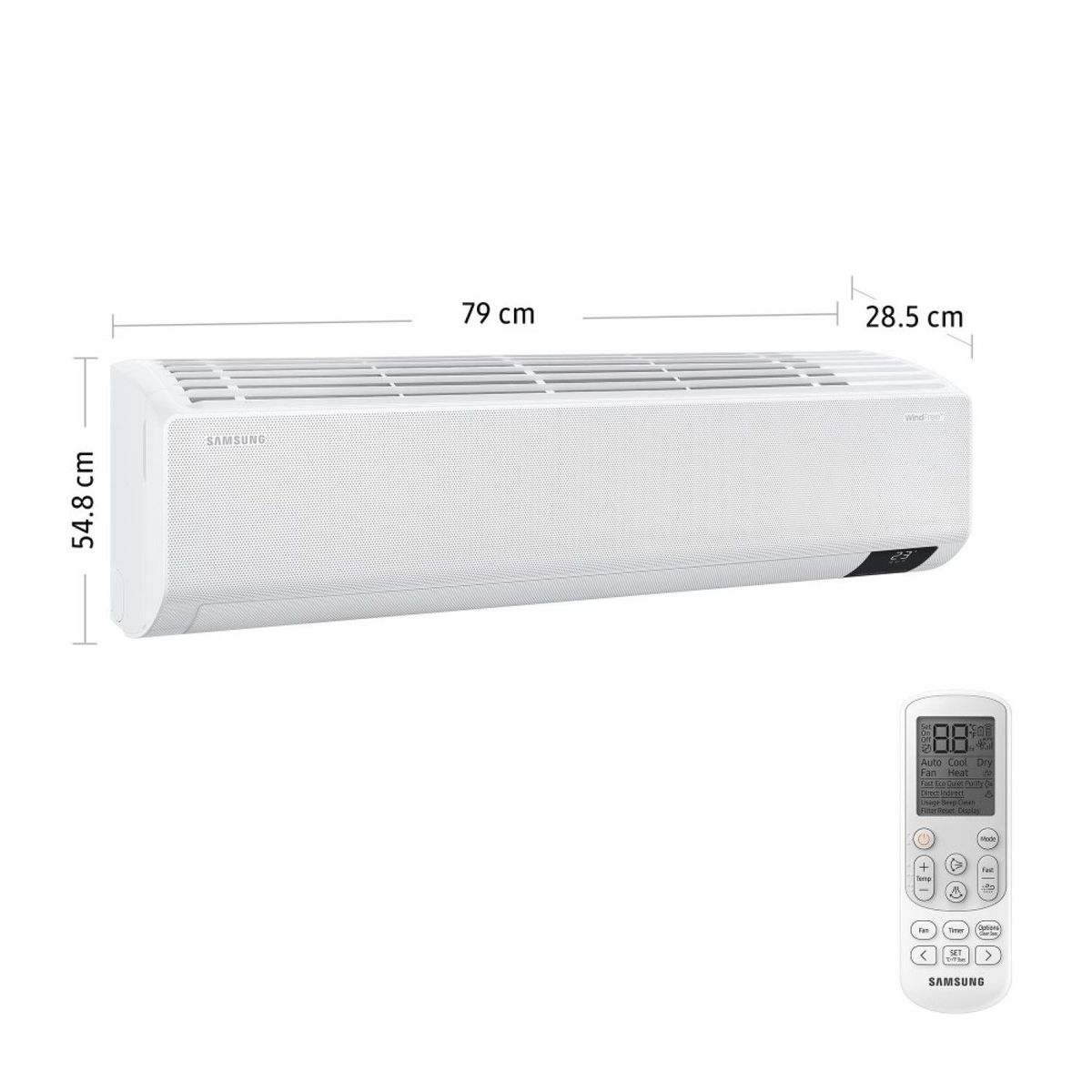 SAMSUNG - Aire Acondicionado Premium 18,000 BTU WindFree