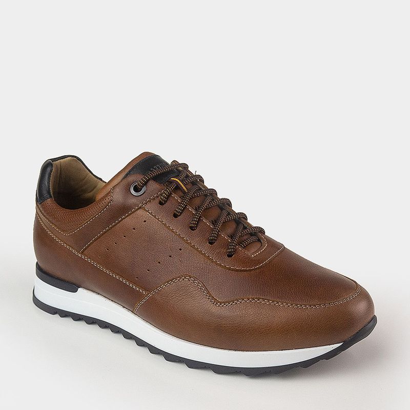 GREENBAY - Zapatillas Urbanas de Cuero Hombre Greenbay Marrón