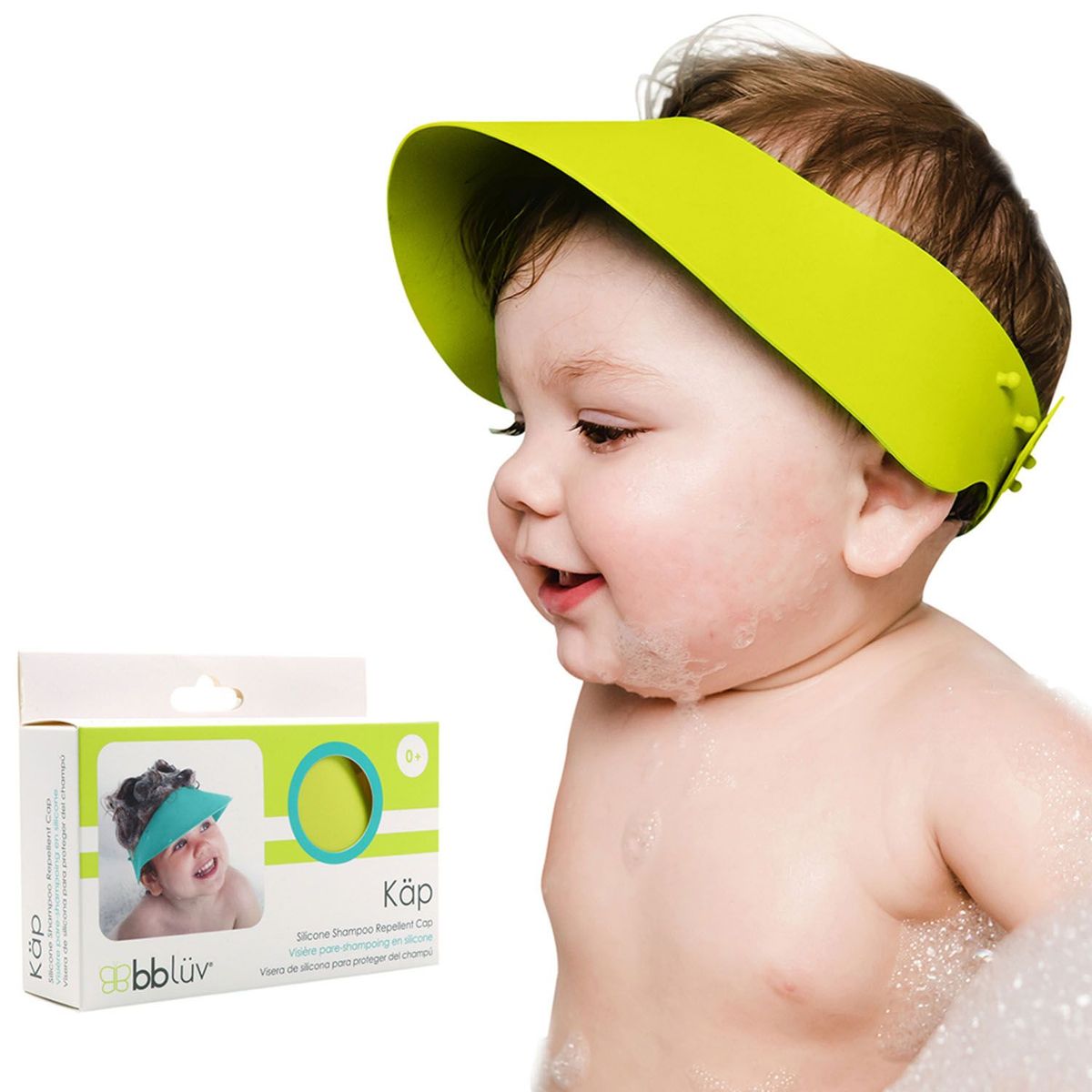 BBLUV - Gorro De Ducha Con Visera Para Bebé Verde