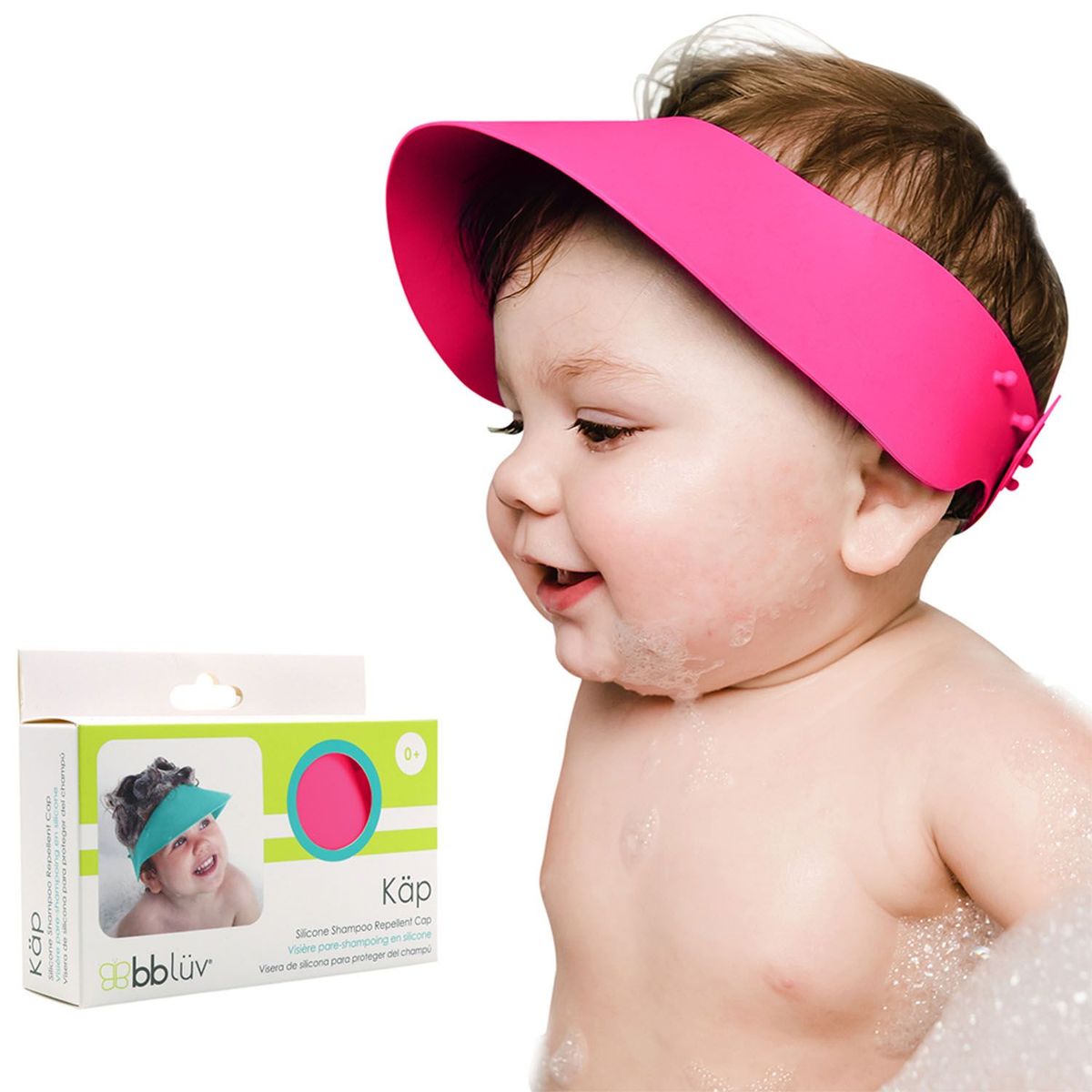 BBLUV - Gorro De Ducha Con Visera Para Bebé Fucsia