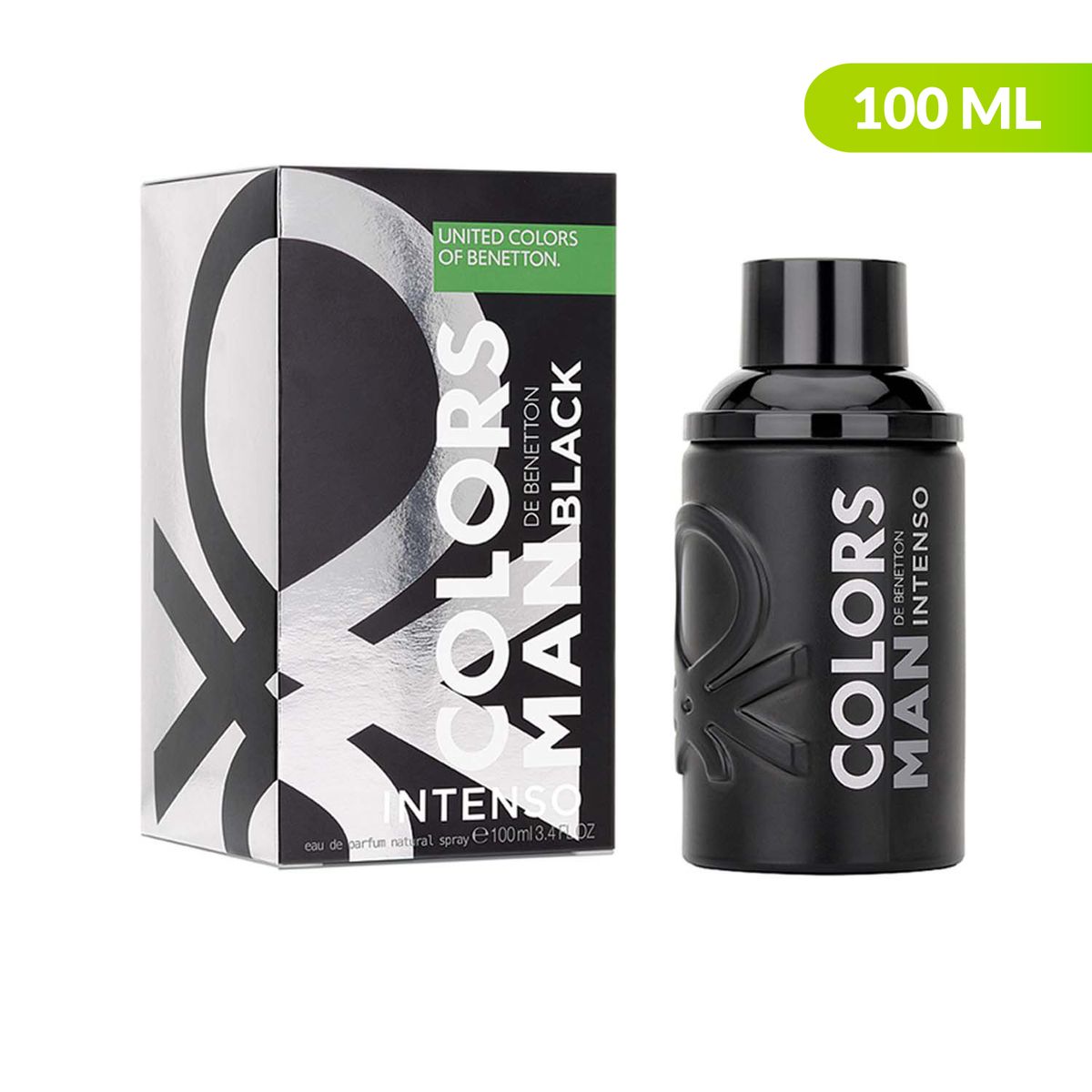 BENETTON - Colors Man Black Intenso EDP 100 ml Benetton