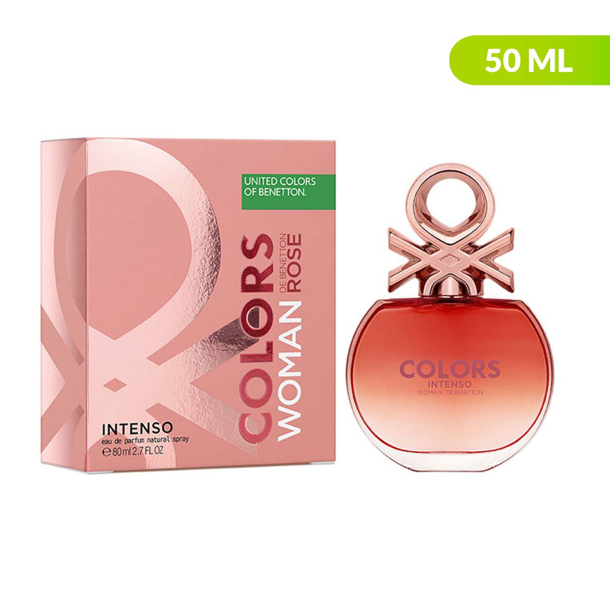 BENETTON - Colors Woman Rose Intenso EDP 50 ml Benetton