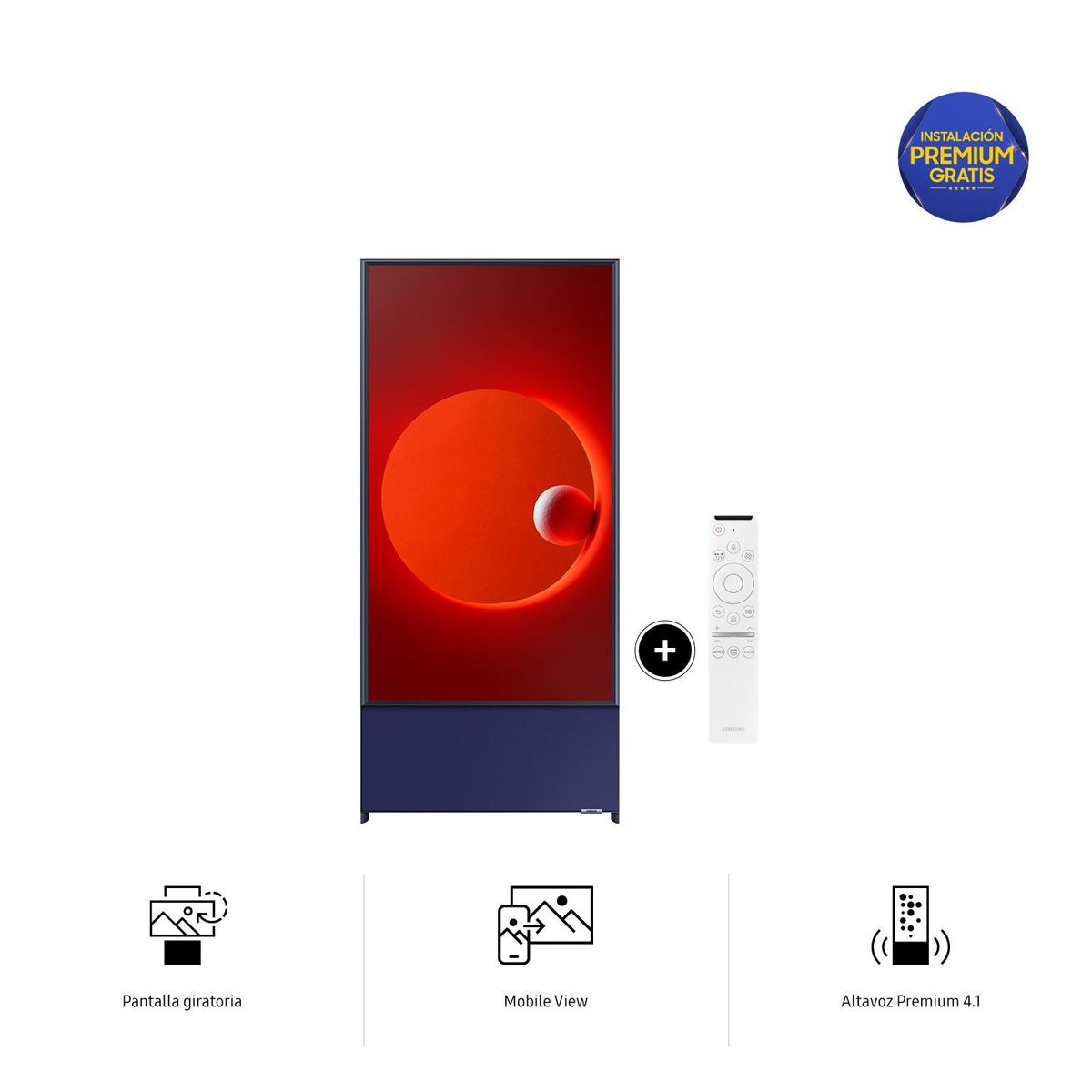 SAMSUNG - Televisor Samsung Smart TV 43" The Sero QLED 4K QN43LS05TAGXPE