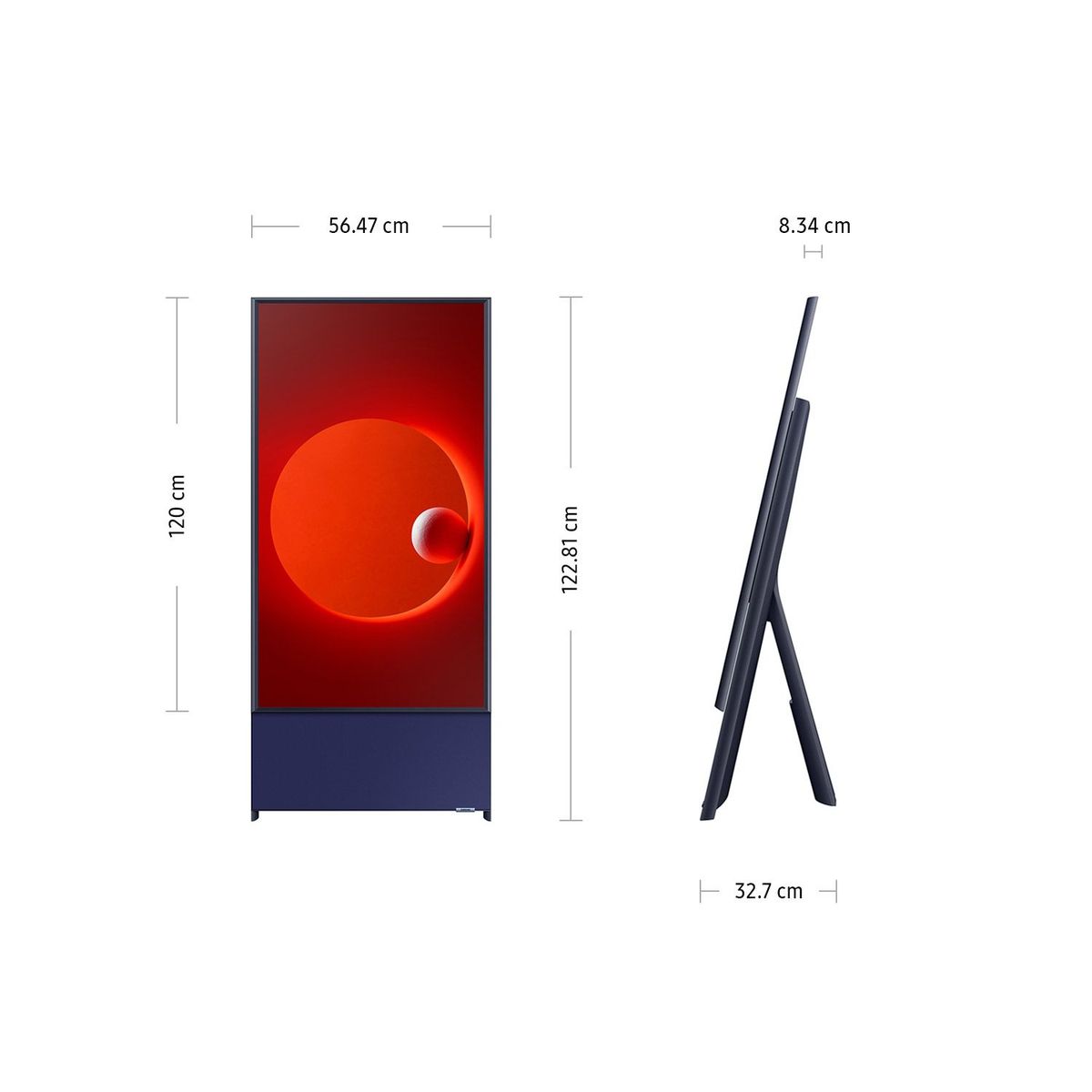 SAMSUNG - Televisor Samsung Smart TV 43" The Sero QLED 4K QN43LS05TAGXPE