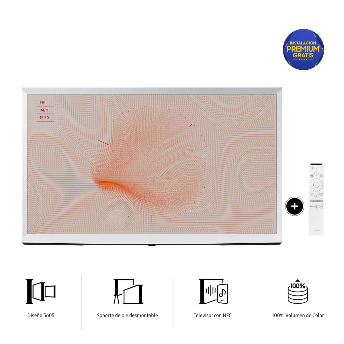 SAMSUNG - Televisor Samsung Smart TV 55" The Serif QLED 4K QN55LS01TAGXPE
