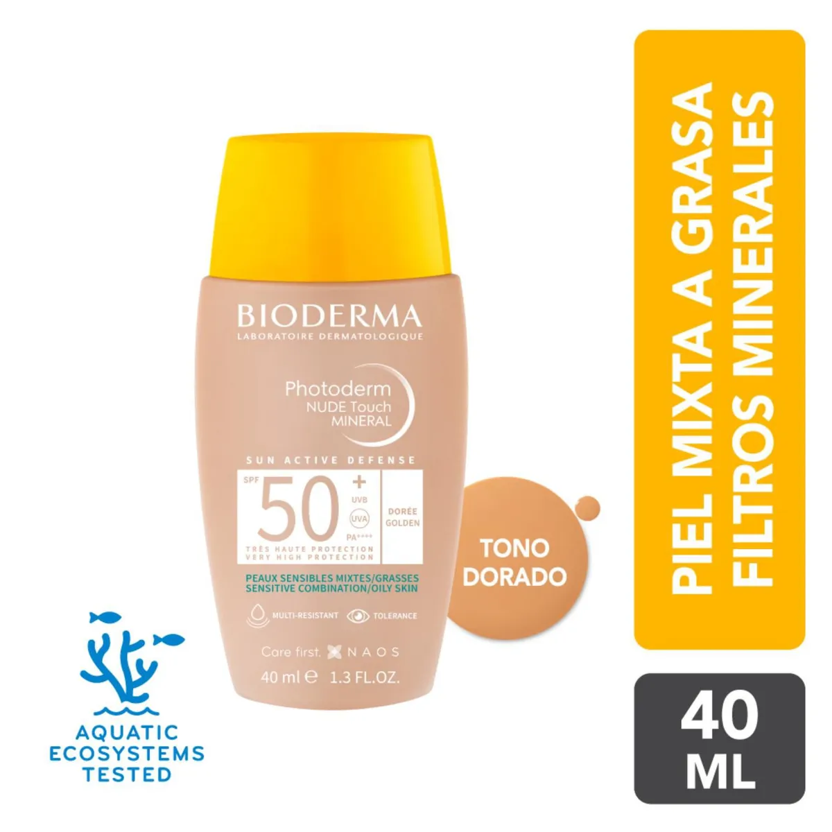 BIODERMA - Photoderm Nude Touch 50+ Doree 40Ml