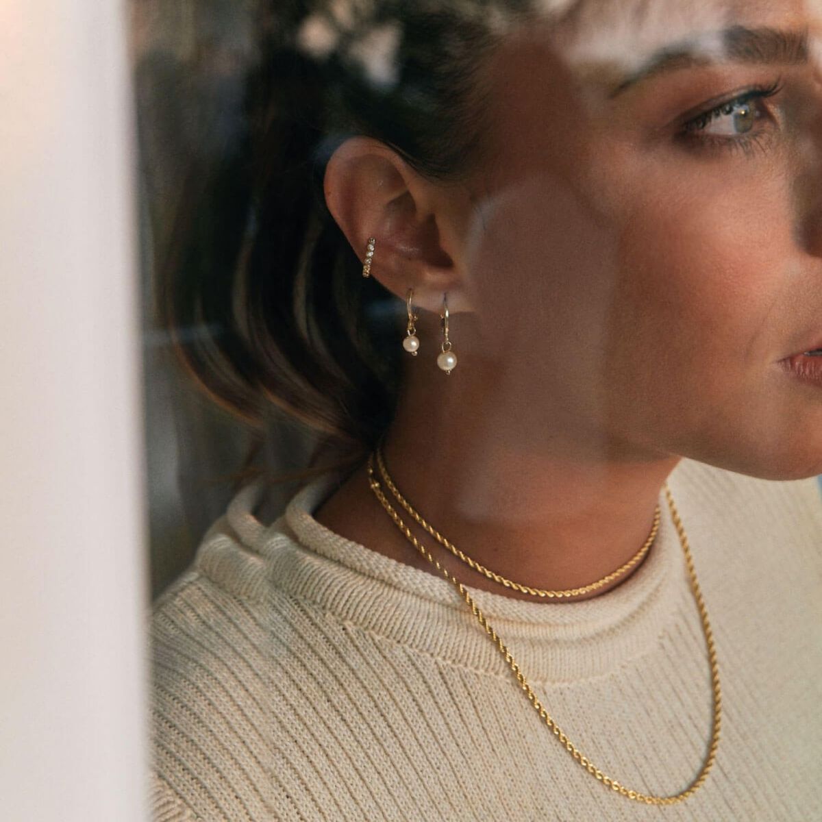 ALONDRA JEWELRY - Collar Fuerza Aleación de metales  antialérgicos enchapado en oro de 18k Mujer Alondra Jewelry