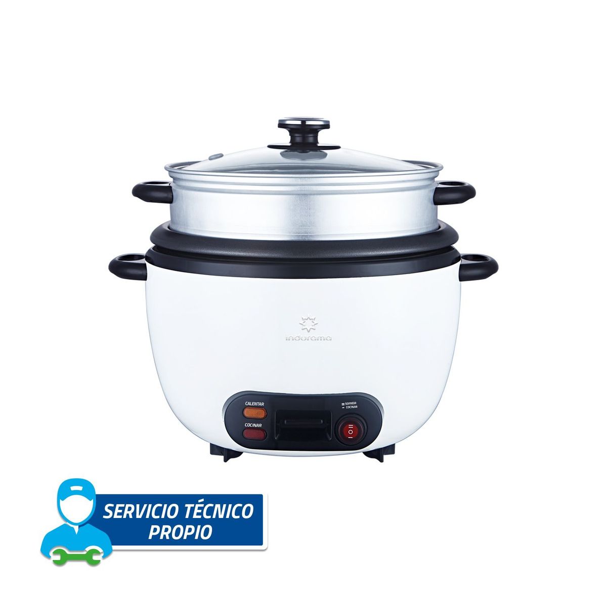 INDURAMA - Olla Arrocera Indurama OAI-BL18 Blanco 1.8 L INDURAMA