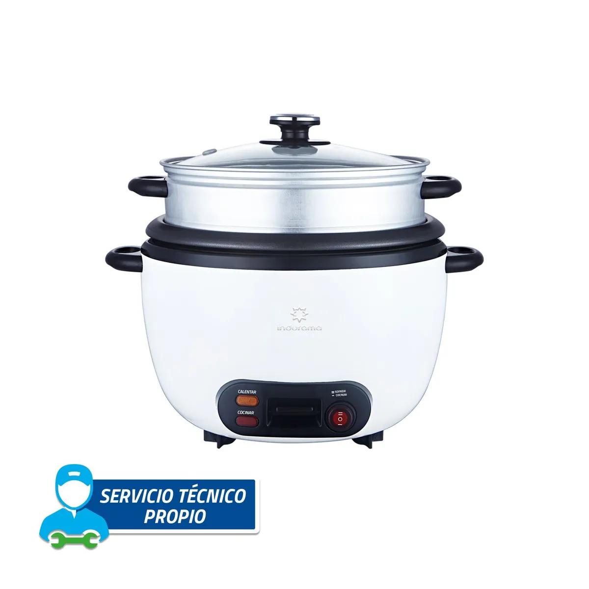 INDURAMA - Olla Arrocera Indurama OAI-BL18 Blanco 1.8 L INDURAMA