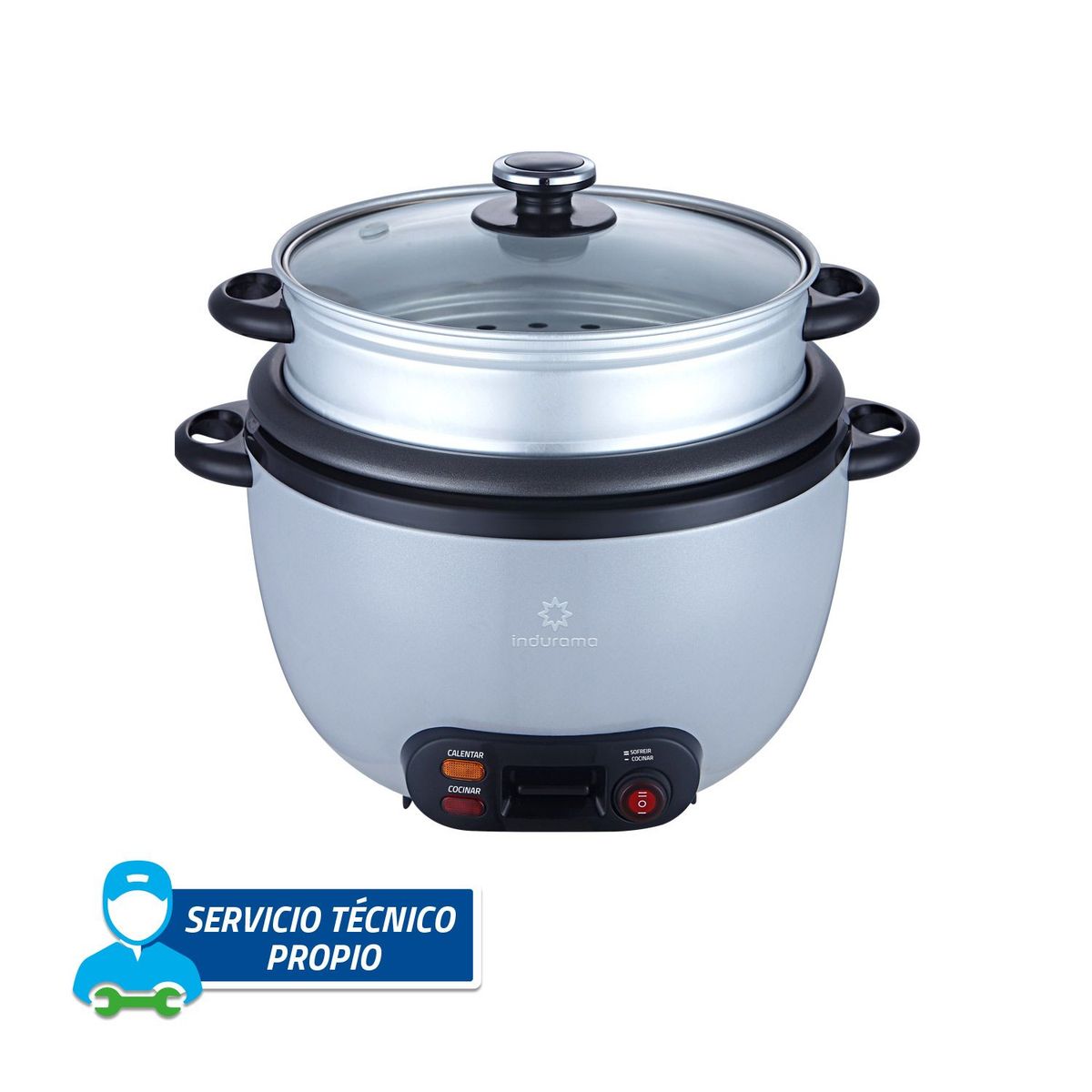 INDURAMA - Olla Arrocera Indurama OAI-GR18 Gris 1.8 L INDURAMA