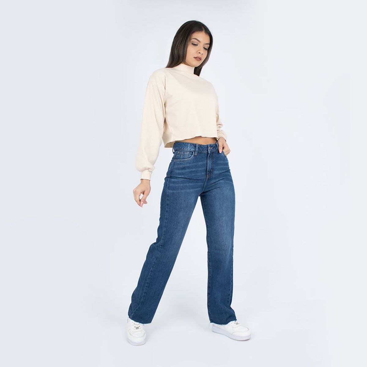 KAYRA POBLET - Jean Wide Leg Mujer Kayra Poblet