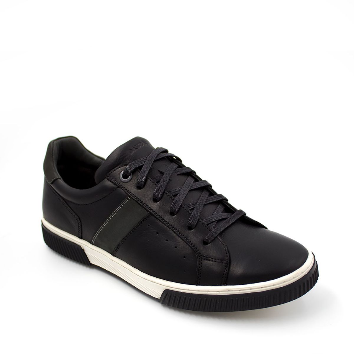 GREENBAY - Zapatillas Hombre Cuero Negro Negro