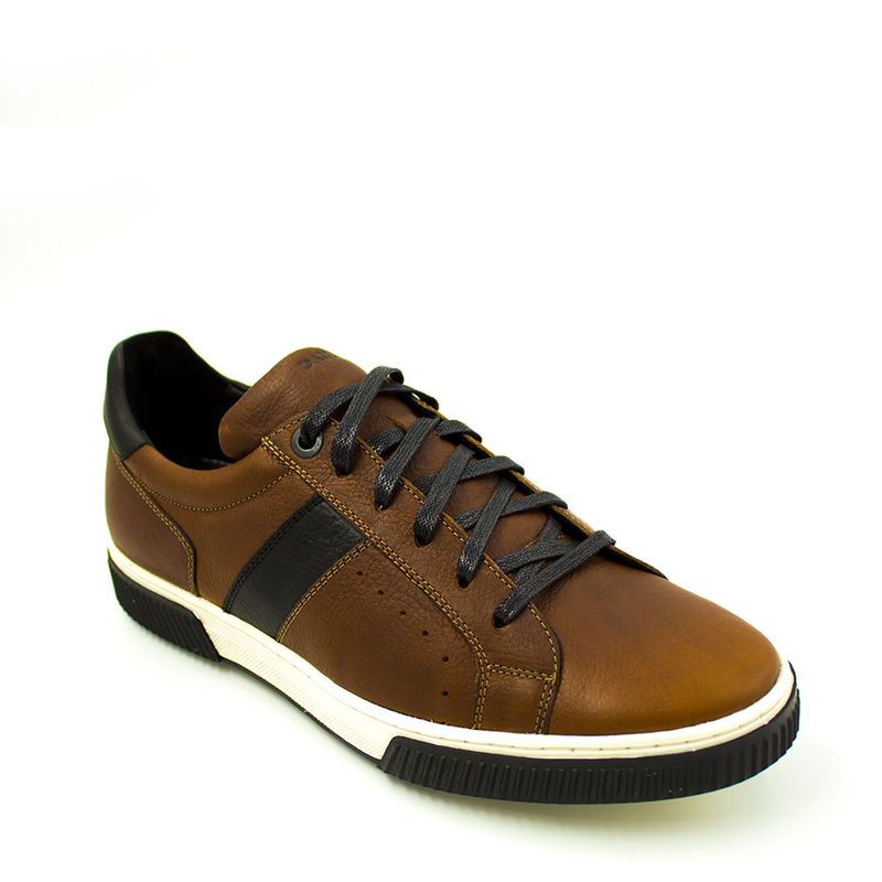 GREENBAY - Zapatillas Hombre Cuero Marron Marrón