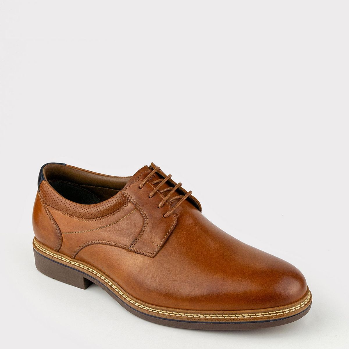 GREENBAY - Zapatos Casuales Hombre Cuero Marrón