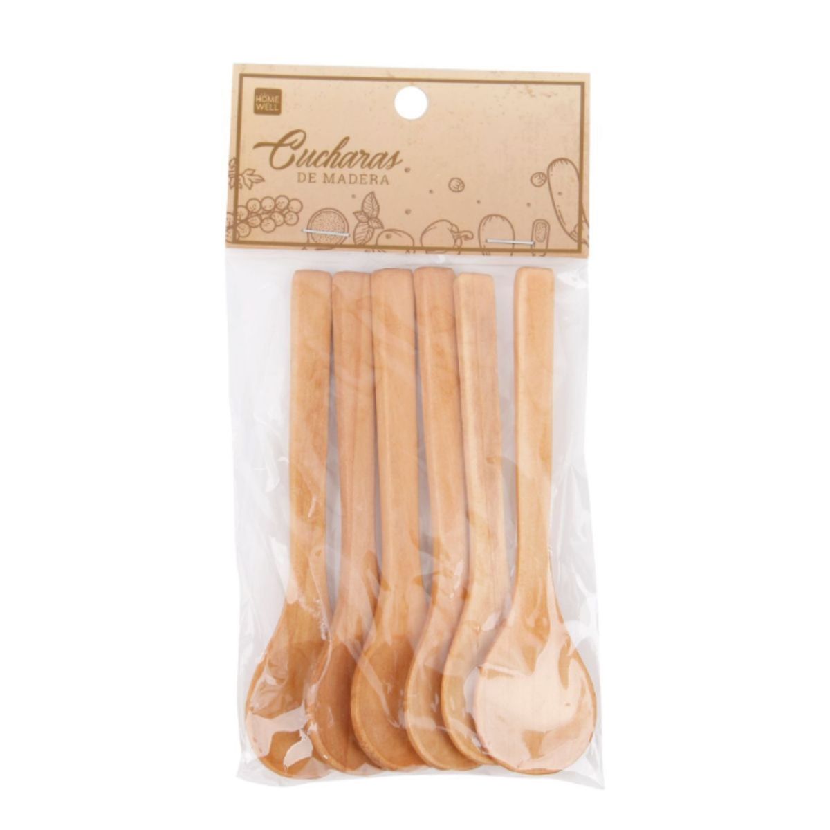 HOMEWELL - Cucharas De Palo Cocina 13