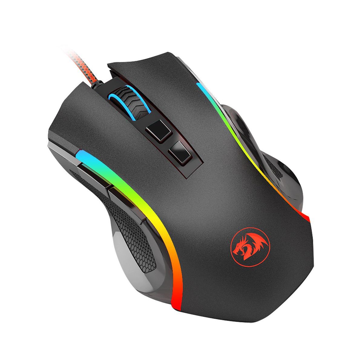 REDRAGON - Mouse Gamer Griffin M607-RGB 7200 DPI