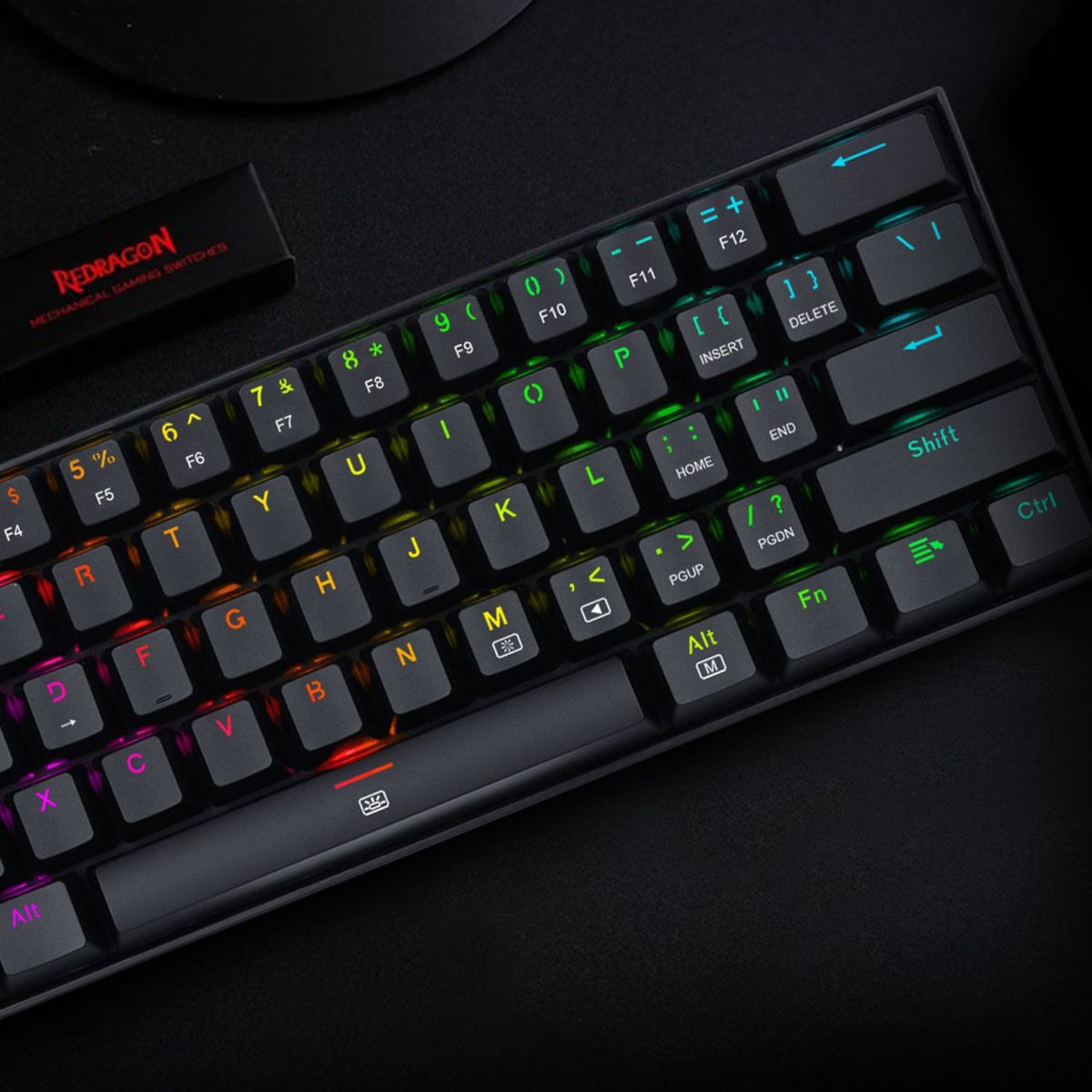 REDRAGON - Teclado Mecánico 60% Dragonborn K630RGB
