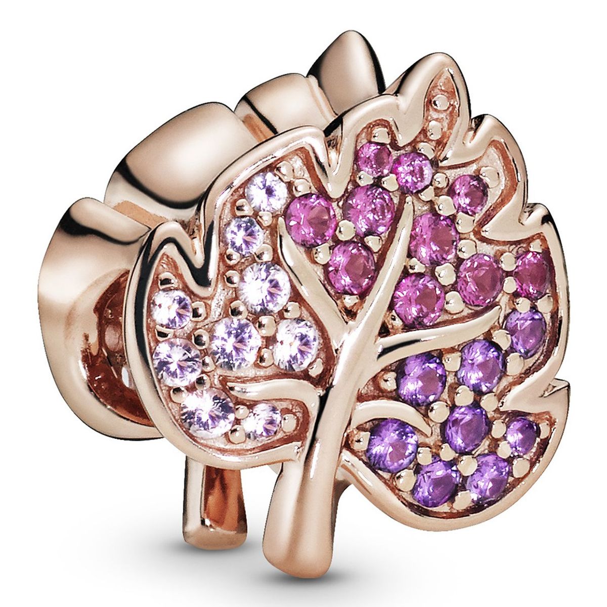 PANDORA - Charm Hoja Con Pavé Deslumbrante