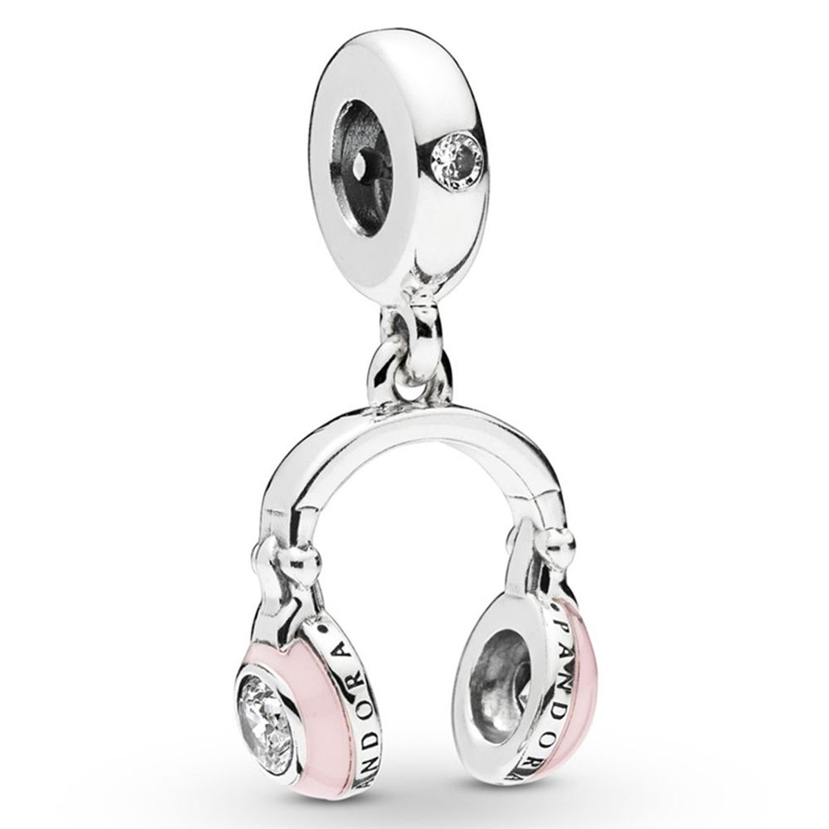 PANDORA - Charm Colgante Auriculares Rosados