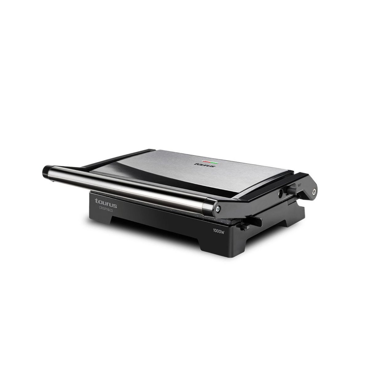 TAURUS - Mini Grill Crispy&CO 2 en 1 con Plancha de Asar 180°