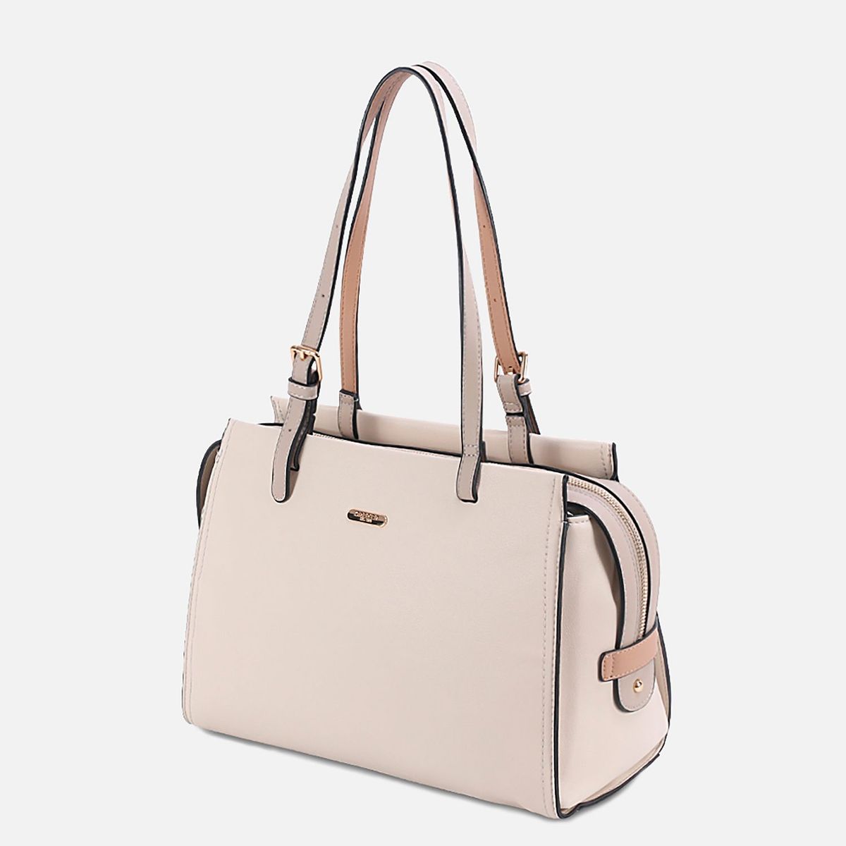 CREPIER - Cartera Crepier Albania Satchel Crema