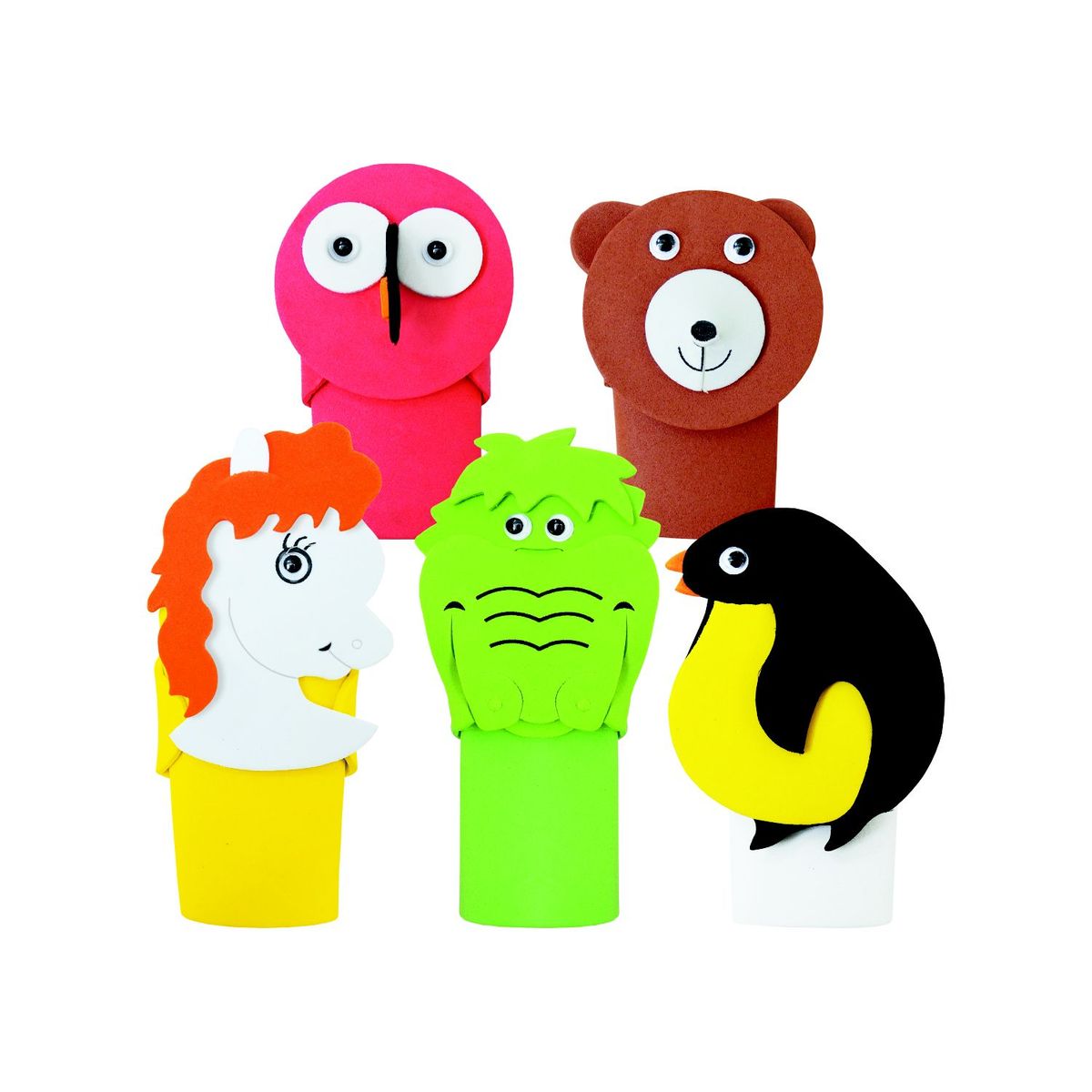ARTI CREATIVO - Títeres De Dedo Bosque x5 Unidades