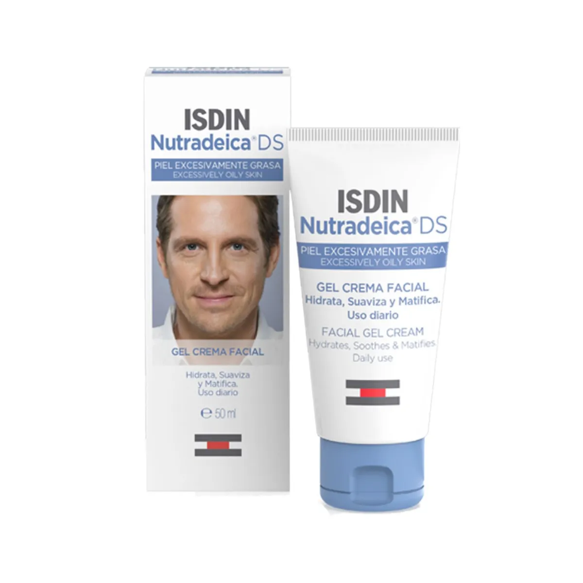 ISDIN - ISDIN Nutradeica Gel Crema Facial 50ML - Gel crema facial para pieles con piel excesivamente grasa