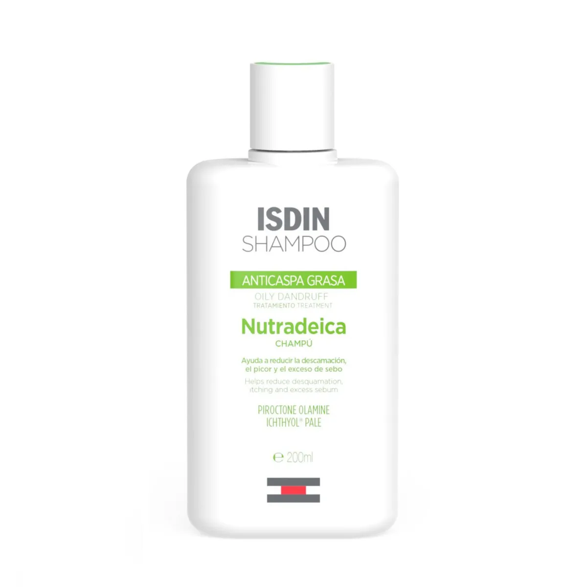 ISDIN - ISDIN SHAMPOO Nutradeica Anticaspa Grasa 200ML - Champú que reduce la descamación, el picor y el exceso de sebo