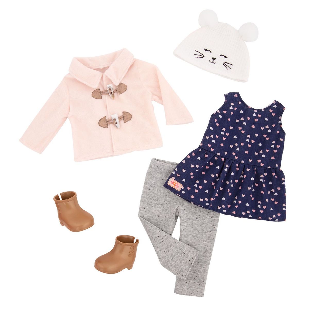 OUR GENERATION - Outfit Deluxe Invierno Abrigo Rosa