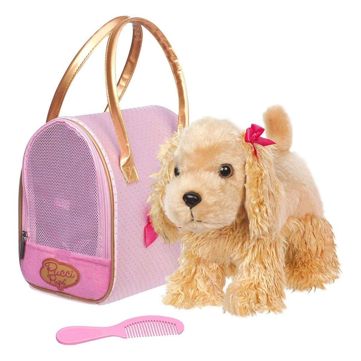 PUCCI PUPS - Peluche Perro Cocker Spaniel Con Cartera