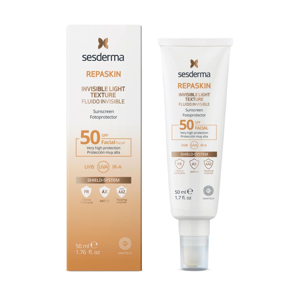 SESDERMA - Repaskin Fluido Invisible SPF 50  50ml